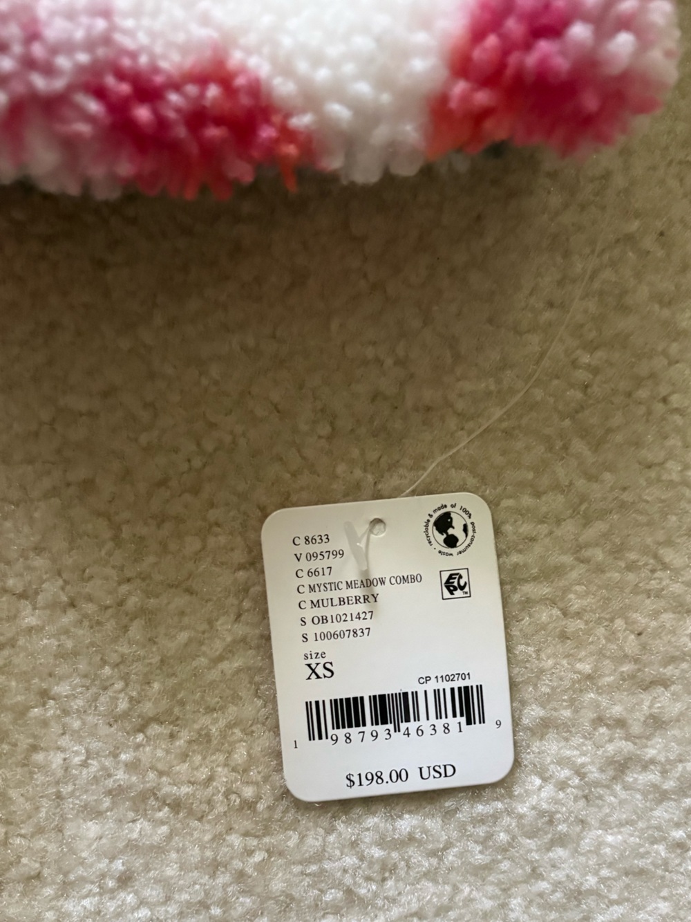NWT Free People Women’s FP Movement Hit The Slopes Printed Fleece Jacket. - Picture 7 of 7